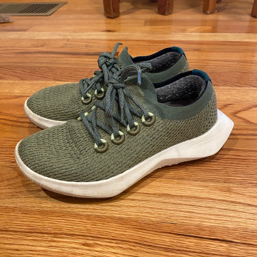 All Birds Tree Dasher 2 in Calm Cargo, size 7